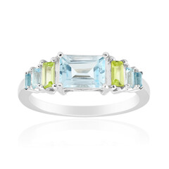 Sky Blue Topaz Silver Ring