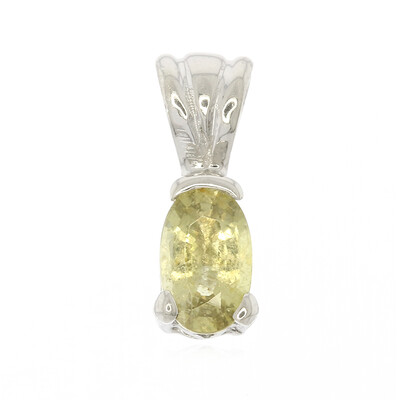 Cuprian Tourmaline Silver Pendant