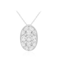 White Topaz Silver Necklace