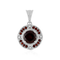 Mozambique Garnet Silver Pendant