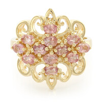 18K Unheated Padparadscha Sapphire Gold Ring (AMAYANI)