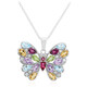 Sky Blue Topaz Silver Necklace