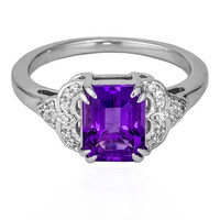 Zambian Amethyst Silver Ring