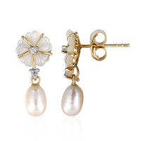 Mother of Pearl Silver Earrings