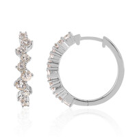 Morganite Silver Earrings