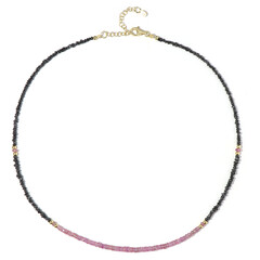 Black Diamond Silver Necklace (Riya)