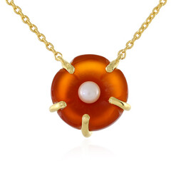Carnelian Silver Necklace