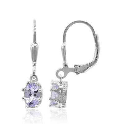 Tanzanite Silver Earrings