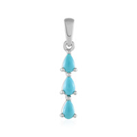 Sleeping Beauty Turquoise Silver Pendant