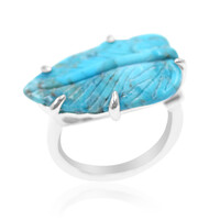 Kingman Turquoise Silver Ring (Anne Bever)