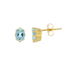 Sky Blue Topaz Silver Earrings