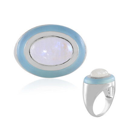 Blue Chalcedony Silver Ring (KM by Juwelo)