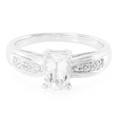 Goshenite Silver Ring