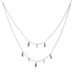 Freshwater pearl Silver Necklace (Joias do Paraíso)