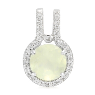 Prehnite Silver Pendant