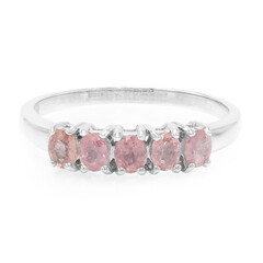 Padparadscha Sapphire Silver Ring
