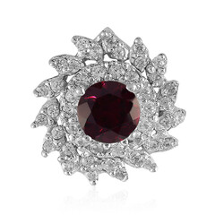 Rhodolite Silver Pendant