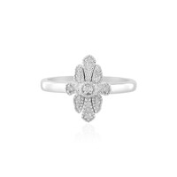 I2 (J) Diamond Silver Ring
