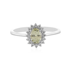 Canary Kunzite Silver Ring