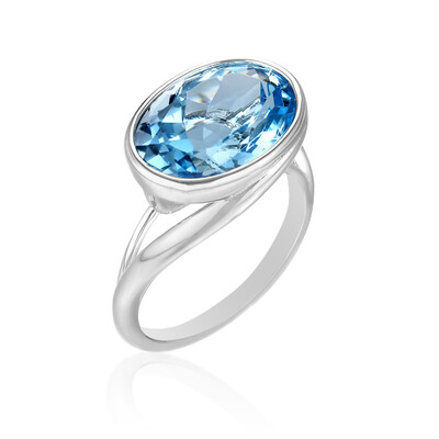Sky Blue Topaz Silver Ring