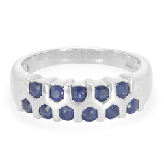Laos Sapphire Silver Ring
