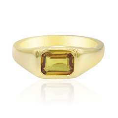 9K Ban Ka Cha Orange Sapphire Gold Ring