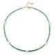 Zambian Emerald Silver Necklace (Riya)