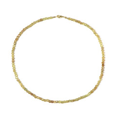 Green apatite Silver Necklace