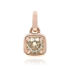 9K VS1 Argyle Rose De France Diamond Gold Pendant