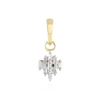 9K SI1 (H) Diamond Gold Pendant