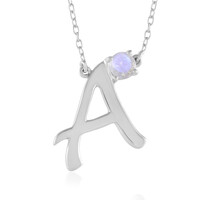 Rainbow Moonstone Silver Necklace