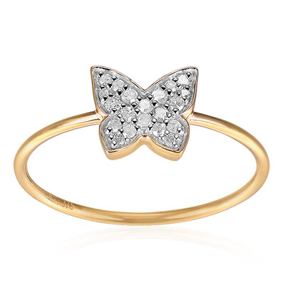 9K I3 (I) Diamond Gold Ring