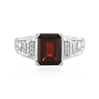 Mozambique Garnet Silver Ring