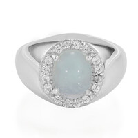 Paraiba Opal Silver Ring