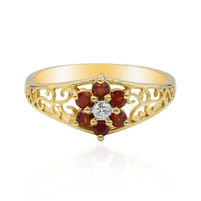 Mozambique Garnet Silver Ring