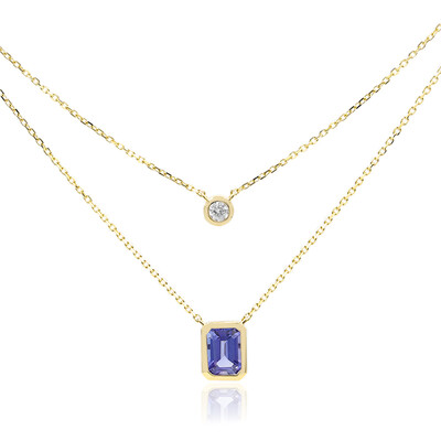 14K AAA Tanzanite Gold Necklace (CIRARI)