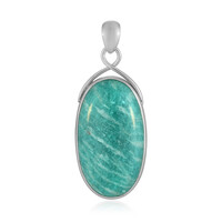 Amazonite Silver Pendant (Bali Barong)