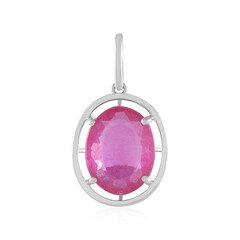 Madagascar Pink Sapphire Platinum Pendant