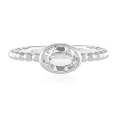 White Topaz Silver Ring