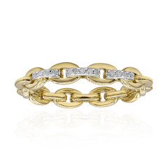 I3 (I) Diamond Silver Ring