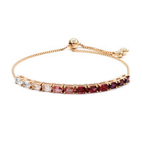 Rhodolite Silver Bracelet