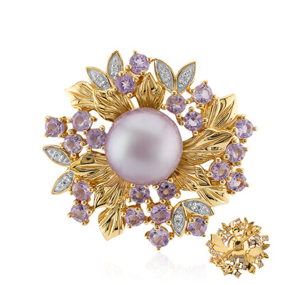 Ming Pearl Silver Brooch (TPC)