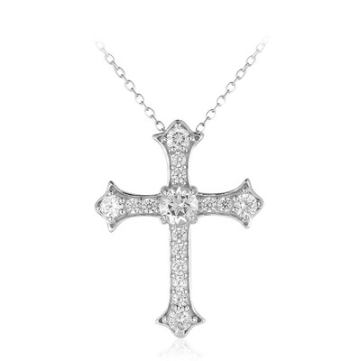 White Topaz Silver Necklace