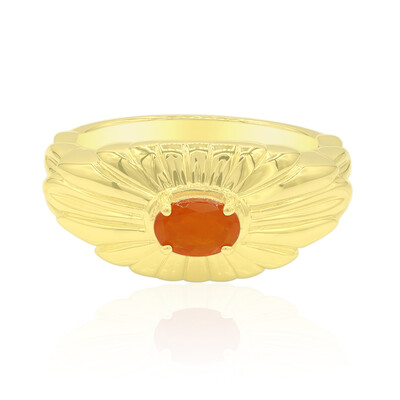 Mexican Fire Opal Silver Ring