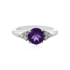 Siberian Amethyst Silver Ring
