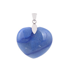 Blue Quartz Silver Pendant
