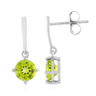 Jilin Peridot Silver Earrings