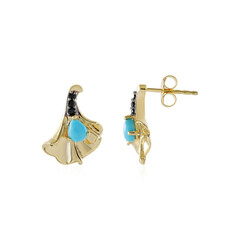 Sleeping Beauty Turquoise Silver Earrings