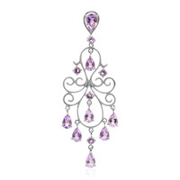 Amethyst Silver Pendant