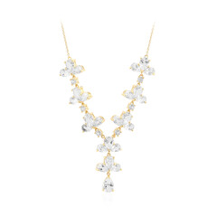 White Topaz Silver Necklace